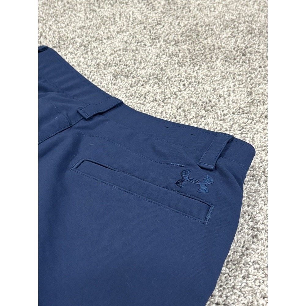 Under Armour Mens Navy Blue HeatGear‎ Golf Shorts Size 30 Loose Fit Matchplay